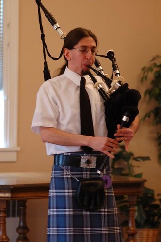 Picture of me playing the bagpipes