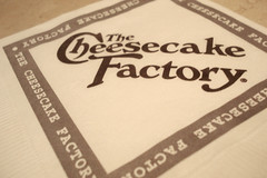 The Cheesecake Factoryロゴ入りナプキン