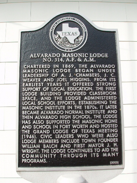 Alvarado Masonic Lodge No. 314, A.F. & A.M. by ednurseathkh