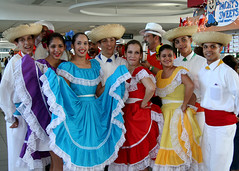 San Juan airport dancers