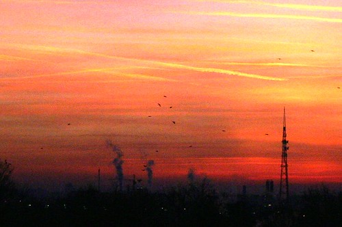 Orange sunset / industrial II