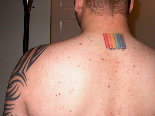 bar code tattoos. Barcode Tat1