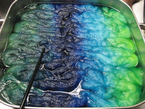 Dyeing in an electric skillet