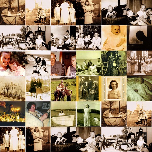 Family Photo Collage circa 1869 - 1995