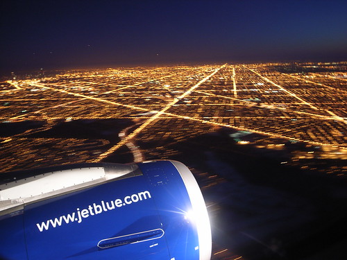 JetBlue Flying over ORD