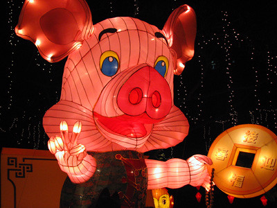 Enlightened Pink Pig