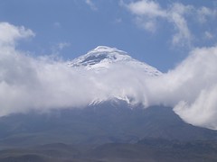 Cotopaxi volcano snowcapped National Park Andes Ecuador