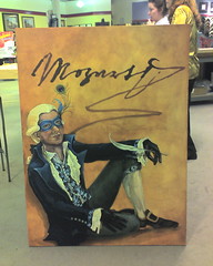 Mozart painting at Artmart being delivered for framing