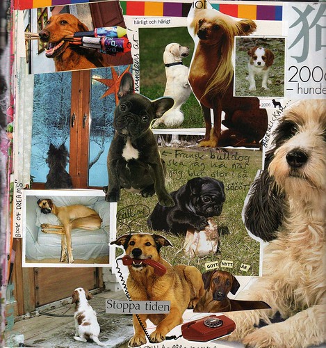 Year of the Dog is over - journal page collage