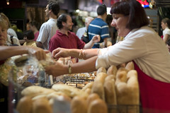 A transaction over bread