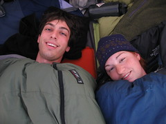 Ryan and Amanda in tent