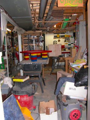 frank pellow's basement woodworking shop