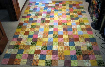 The finished Quilt Top