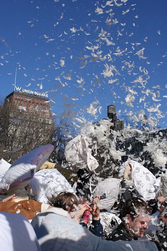 Pillowscapes - Pillow Fight NYC 2007