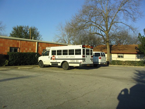 White school bus