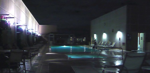 Austin Hilton Pool in the morning