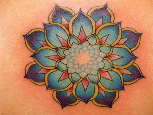 lotus inspired mandala tattoo