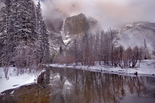 Yosemite Falls from Swinging Bridge