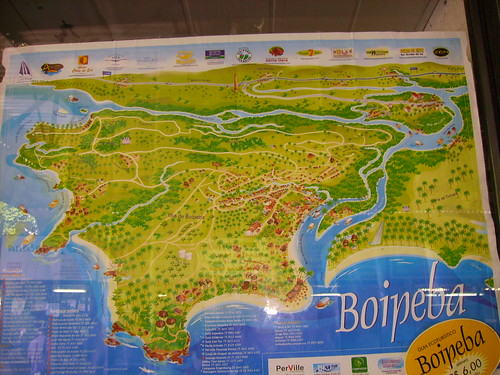 Mapa da Ilha Boipeba