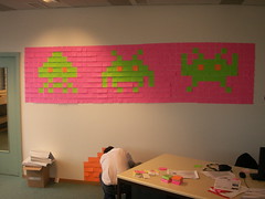 Post-it Invaders