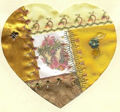 Gold Butterfly Heart
