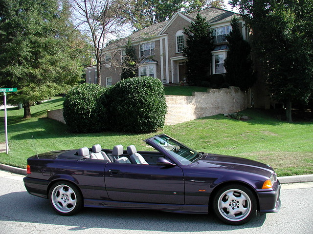 purple bmw m3 convertible 1999