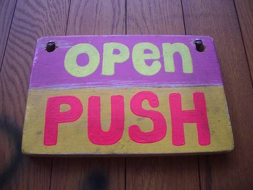 open - push