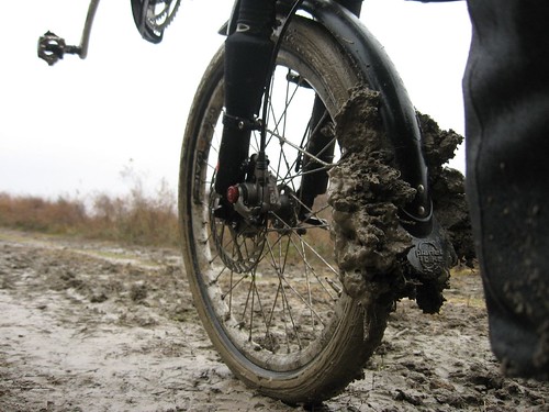 Azerbaijan mud is sticky, very sticky - near Ucar, Azerbaijan
