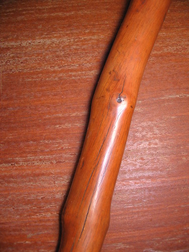 stone axe handle detail