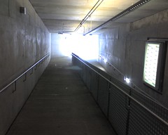 Outside entrance to underground Skinker Metrolink station