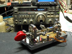 Vibroplex' Ruby ' Bug.. made in 1952 (year I was born) by Utah~Dave AA7IZ