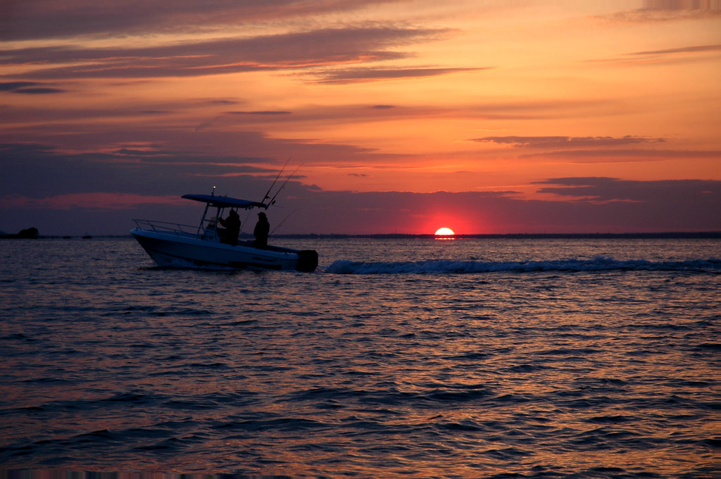 Sunset and Fishing