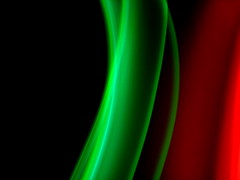 red and green light painting for Christmas