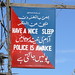 Street sign in Chitral