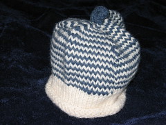 Striped baby hat