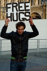 January 27, 2007 - FREE HUGS in Paris, France.