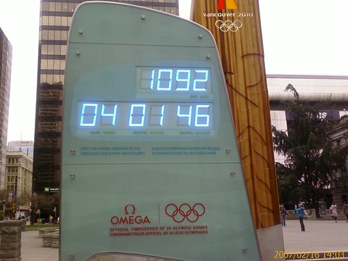 Vancouver 2010 countdown clock 3