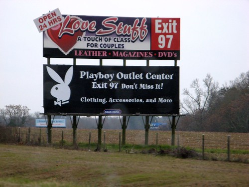 I 75 Georgia. early yesterday morning (before 10 a.m.) in south georgia on I-75 south. who knew that playboy had an outlet store!