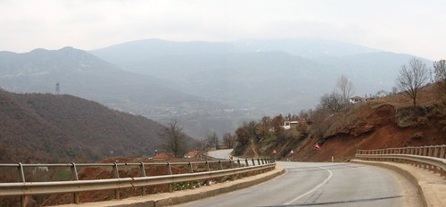 Descent down to Librazhd, Albania)