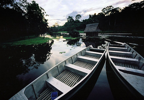Boats in the Peruvian Amazon