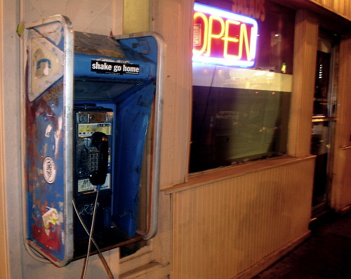 last payphone in town