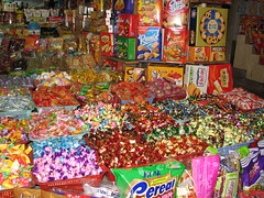 One of the candy shops in Hanoi