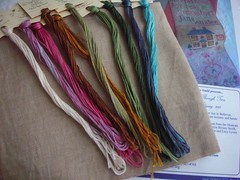 Crescent Colours threads for "At Home with Jane Austin."
