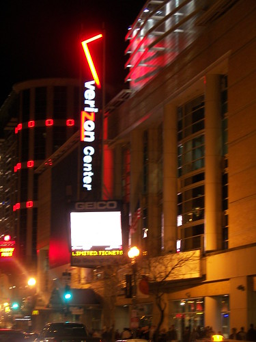 Verizon Center at night