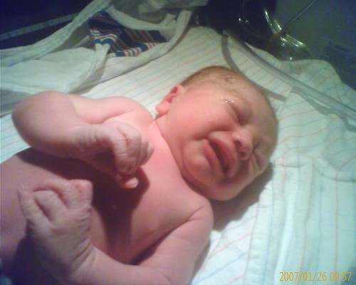 Michael Alexander Beyer was born at 950am weighing 8 lbs 9 oz measuring 20