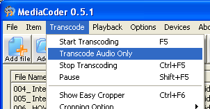 MediaCoder Transcode
