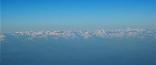 Himalaja vom Flugzeug