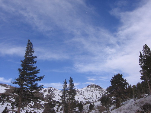 Snowy peak west of Carson Pass