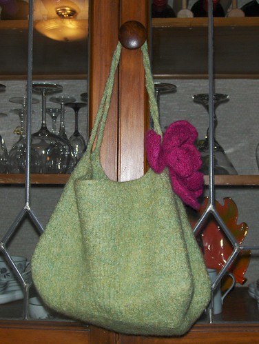 Sophie Purse with Felted Flower