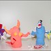 Monsters (puppets made of clay)